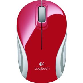 Logitech M187 Mini Rood Draadloze muis