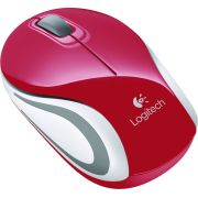 Logitech-M187-Mini-Rood-Draadloze-muis