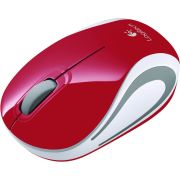 Logitech-M187-Mini-Rood-Draadloze-muis