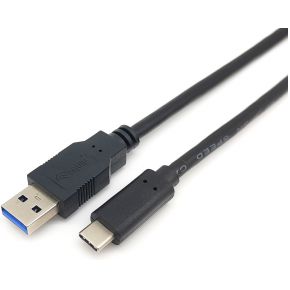 Equip 128344 USB-kabel 2 m USB 3.2 Gen 1 (3.1 Gen 1) USB A USB C Zwart