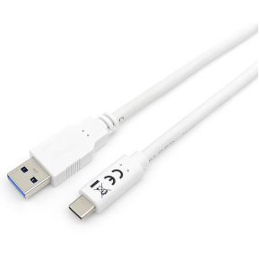 Equip 128363 USB-kabel 1 m USB 3.2 Gen 1 (3.1 Gen 1) USB A USB C Wit