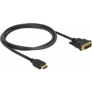 Delock 85652 HDMI naar DVI 24+1 kabel bidirectioneel 1 m