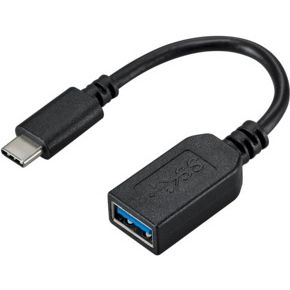 Fujitsu S26391-F6058-L100 USB-kabel USB C USB A Mannelijk Vrouwelijk Zwart