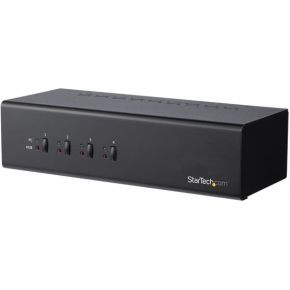 StarTech.com 4 poorts Dual-monitor DVI KVM switch met USB 3.0 hub