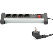 Digitus-DA-70614-power-uitbreiding-Indoor-1-5-m-4-AC-outlet-s-Black-Silver