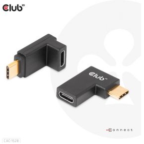 CLUB3D USB Type-C Gen2 Angled Adapter set van 2 - 4K120Hz M/V