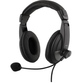 Deltaco HL-50 - headset Bedraad Hoofdband Zwart