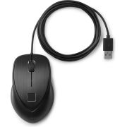 HP-USB-Fingerprint-Ambidextrous-Zwart-muis