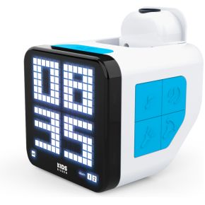 Bigben Alarm Clock Cube with Projection - White/Blue