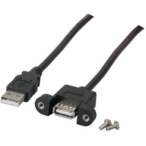 EFB Elektronik K5291SW.1V2 USB-kabel 1 m USB A Mannelijk Vrouwelijk Zwart