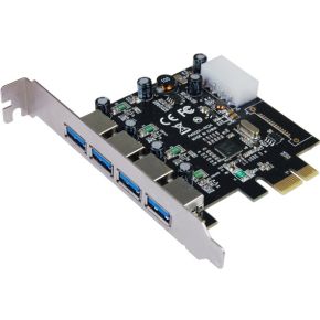 Longshine LCS-6380-4 interfacekaart/-adapter Intern USB 3.0