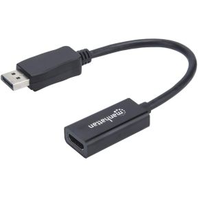 Manhattan 151634 kabeladapter/verloopstukje DisplayPort HDMI Zwart