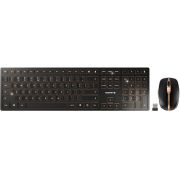 CHERRY DW 9000 SLIM Desktopset en Draadloos Zwart toetsenbord en muis