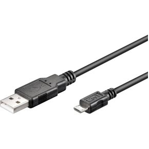 Microconnect USB A/Micro USB B 5P 1.8m USB-kabel 1,8 m Micro-USB B Zwart