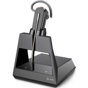 POLY Voyager 4245 Office Headset Draadloos oorhaak Kantoor/callcenter Bluetooth Zwart