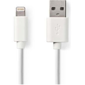 Nedis Sync and Charge-Kabel | Apple Lightning - USB-A Male | 3,0 m | Wit