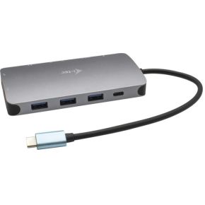 I-tec Metal USB-C Nano Dock HDMI/VGA with LAN + Universal Charger 77 W