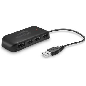 Speedlink SNAPPY EVO USB Hub - Active 7-Port - USB 2.0 - Zwart