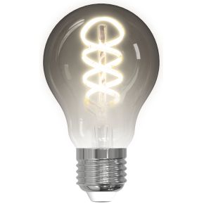 Deltaco Smart Home Slimme Lichtbron - WiFi Filament Lamp - 5.5W - E27 - A60 - Smokey Grijs - Dimbaar