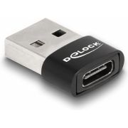 Delock-60002-USB-2-0-Adapter-USB-Type-A-male-naar-USB-Type-C-female-zwart