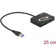 Delock 91756 kaartlezer voor XQD / SD / Micro SD-geheugenkaarten + USB Type-A-poort
