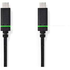 USB-Kabel | USB 3.2 Gen 1 | USB-C© Male | USB-C© Male | 4K@60Hz | 5.0 Gbps | Vernikkeld | 2.00 m