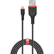 Lindy-31291-Lightning-kabel-1-m-Zwart