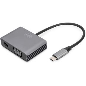 Digitus DA-70825 video kabel adapter 0,2 m USB Type-C Grijs