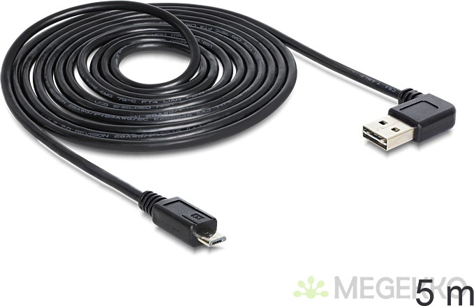 Origineel een kopje Begrip Megekko.nl - DeLOCK USB 2 0 5m USB kabel USB A Micro USB B Zwart