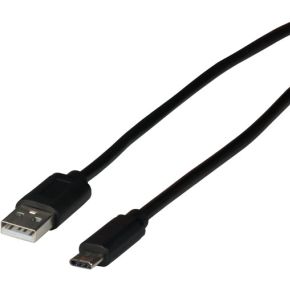 EFB Elektronik EBUSBC-USB20AK.3 USB-kabel 3 m USB 2.0 USB C USB A Zwart