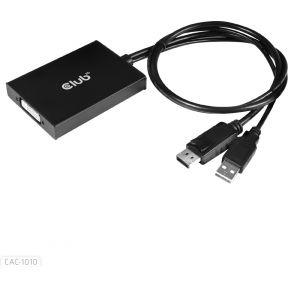 CLUB3D cac-1010 Displayport/usb DVI-I Daul link Zwart, Wit