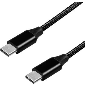 LogiLink CU0153 USB-kabel 0,3 m USB 2.0 USB C Zwart
