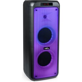 Bigben Party Bluetooth speaker met lichteffecten en 2 microfoons - Karaokeset - Extra Large
