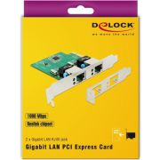 Delock-89999-PCI-Express-x1-kaart-2-x-RJ45-Gigabit-LAN-RTL8111