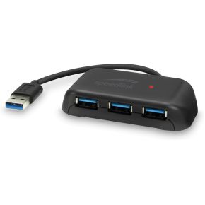 Speedlink Snappy EVO - USB Hub - USB-A naar 3x USB 3.1 - 5 Gbit-s - Zwart