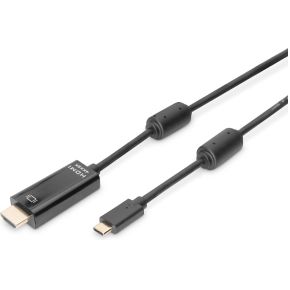 ASSMANN Electronic AK-300330-050-S kabeladapter/verloopstukje USB-C HDMI Zwart