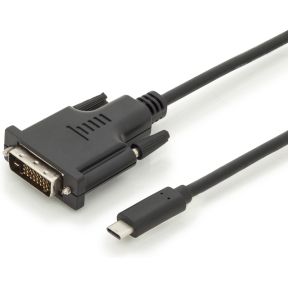 ASSMANN Electronic AK-300332-020-S kabeladapter/verloopstukje USB-C DVI Zwart