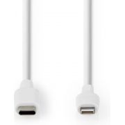 Nedis Apple Lightning Cable | Apple Lightning 8-Pin Male - USB-C | 1.0 m | White