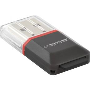 Esperanza EA134K geheugenkaartlezer Zwart, Zilver, Transparant USB 2.0