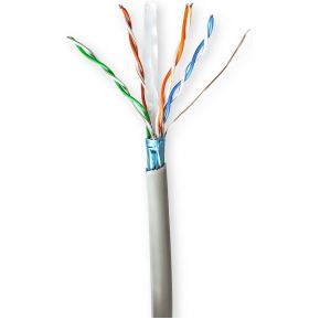 Netwerk Kabel Rol | CAT6 | Stranded | F/UTP | CCA | 50.0 m | Binnenshuis | Rond | PVC | Grijs | Gift