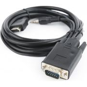 Gembird-CC-DP-HDMI-5M-kabeladapter-verloopstukje-VGA-HDMI-3-5mm-Zwart