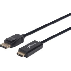 Manhattan DisplayPort / HDMI Adapterkabel DisplayPort stekker, HDMI-A stekker 1.80 m Zwart 152679 DisplayPort-kabel