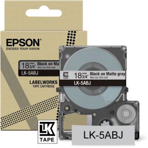 Epson C53S672087 labelprinter-tape Zwart op grijs LK