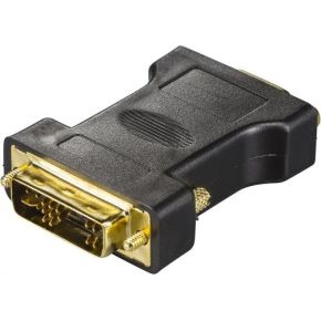 Deltaco DVI-4-K kabeladapter/verloopstukje DVI-A VGA(HD15) Zwart