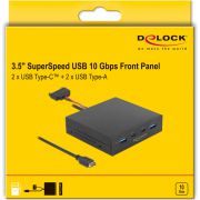 Delock-64057-3-5-USB-3-2-Gen-2-voorpaneel-2-x-USB-Type-C-2-x-USB-Type-A