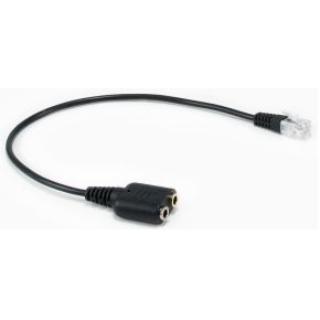 Equip 147944 audio kabel 0,25 m 2 x 3.5mm Zwart
