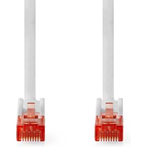 Nedis CAT6-kabel | RJ45 Male | RJ45 Male | U/UTP | 1.00 m | Rond | PVC | Wit | Label