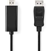 Nedis DisplayPort-Kabel | DisplayPort Male | HDMI© Connector | 1080p | Vernikkeld | 2 m