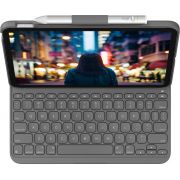 Logitech-Slim-Folio-Grijs-Bluetooth-AZERTY-Frans