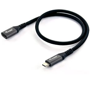 Equip 128371 USB-kabel 1 m USB 3.2 Gen 2 (3.1 Gen 2) USB C Zwart